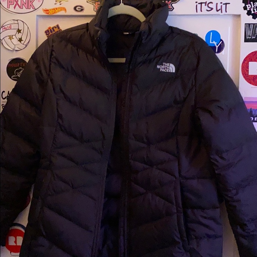 North Face black puffer jacket